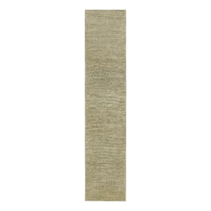 Nourison Essentials 8' Runner Green Gold Fabric Area Rug