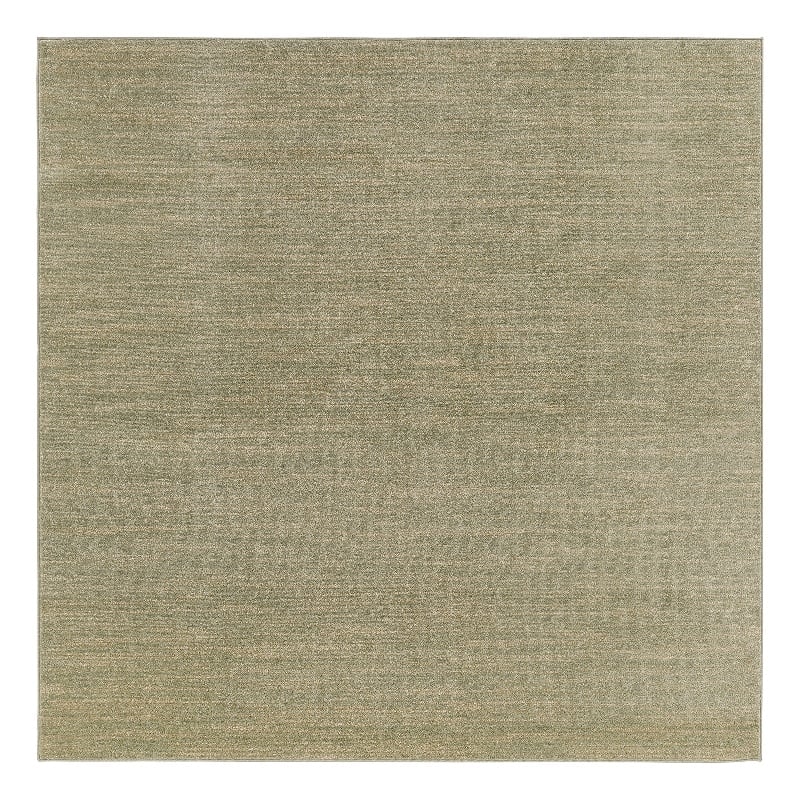 Nourison Essentials 7' x Square Green Gold Fabric Area Rug