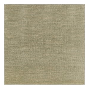 Nourison Essentials 7' x Square Green Gold Fabric Area Rug