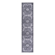 Nourison Washables 10' Runner Charcoal Gray Fabric Area Rug
