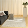 Nourison Nordic 4' x 6' Ivory Gray Fabric Area Rug