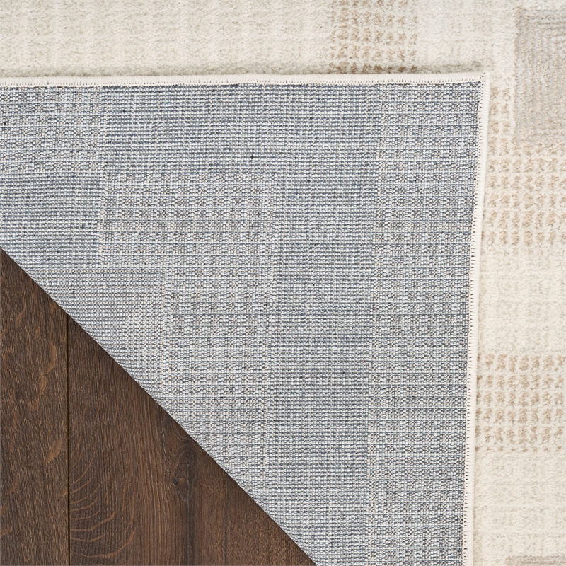 Nourison Nordic 5' x 7' Ivory Beige Fabric Area Rug