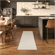 Nourison Nordic 6' Runner Ivory Fabric Area Rug