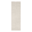 Nourison Nordic 6' Runner Ivory Fabric Area Rug