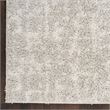 Nourison Modern Shag 4' x 6' Gray Ivory Fabric Area Rug