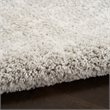 Nourison Modern Shag 4' x 6' Gray Ivory Fabric Area Rug