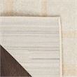 Nourison Essentials 6' Runner Ivory Gold Fabric Area Rug