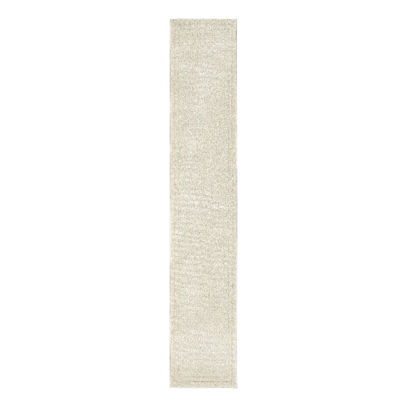 Nourison Essentials 6' Runner Ivory Gold Fabric Area Rug