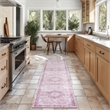 Nourison Washables 10' Runner Pink Fabric Area Rug