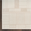 Nourison Nordic 4' x 6' Ivory Beige Fabric Area Rug