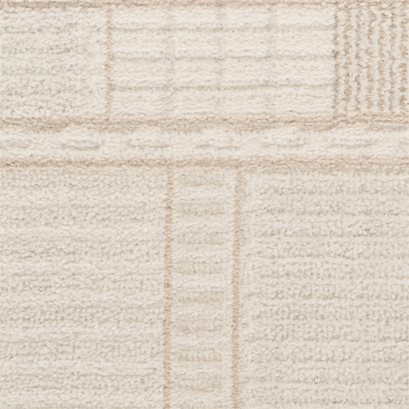 Nourison Nordic 4' x 6' Ivory Beige Fabric Area Rug