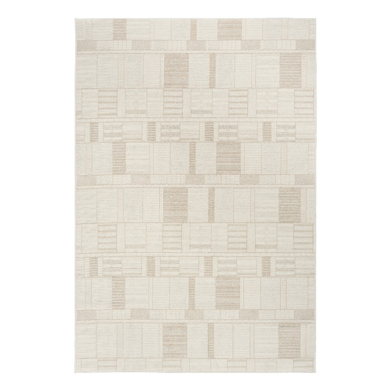 Nourison Nordic 4' x 6' Ivory Beige Fabric Area Rug