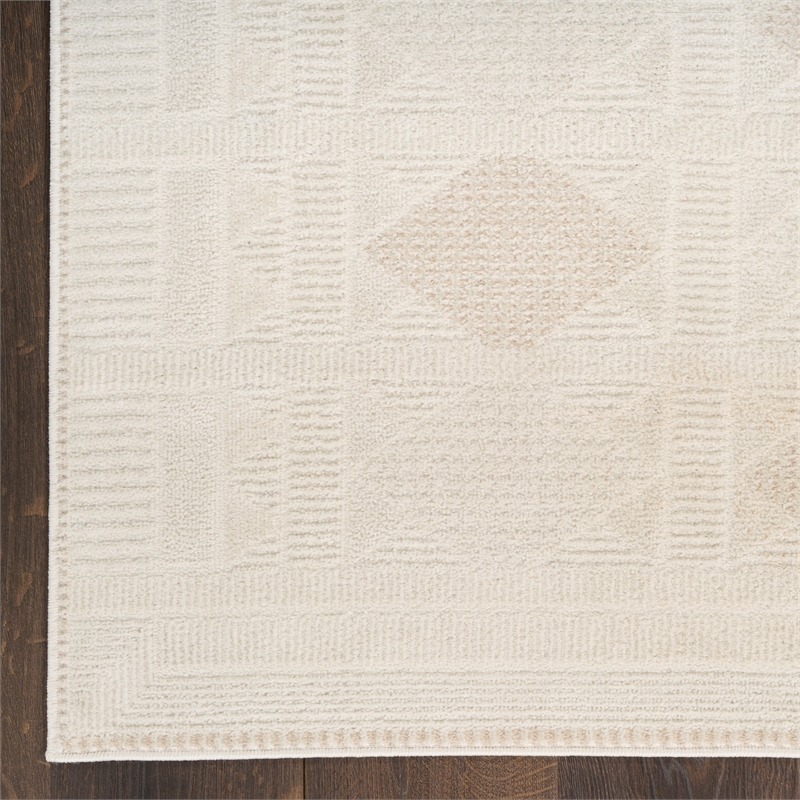 Nourison Nordic 5' x 7' Ivory Beige Fabric Area Rug