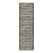 Nourison Nordic 6' Runner Ivory Multi-Color Fabric Area Rug