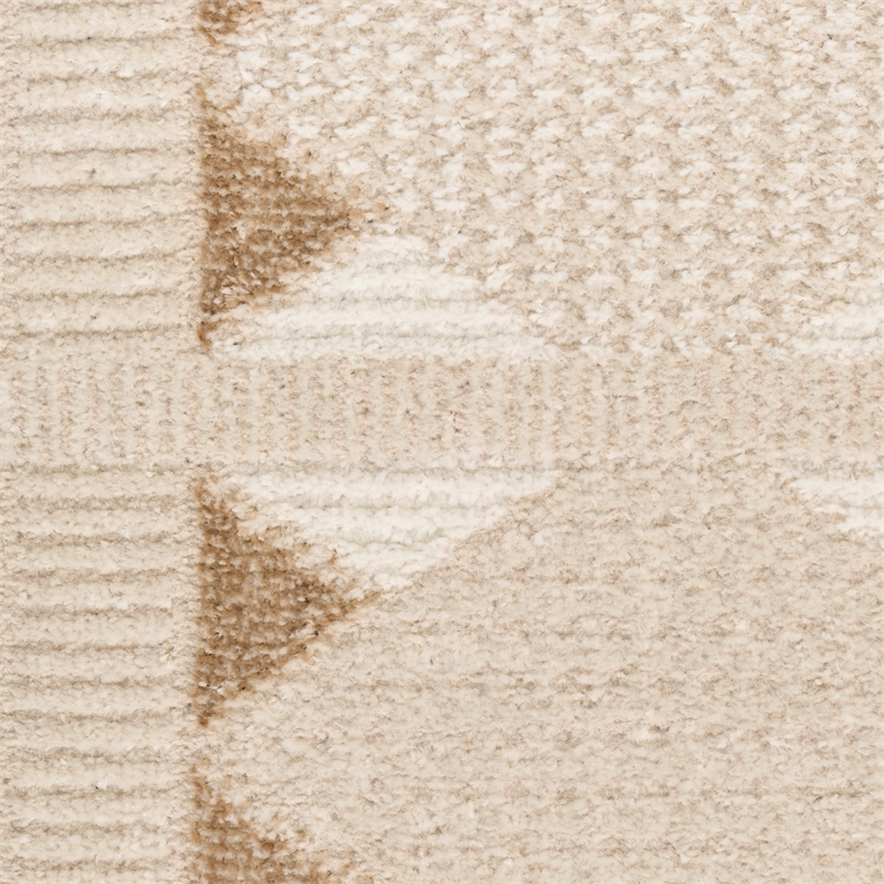 Nourison Nordic 5' x 7' Taupe Fabric Area Rug