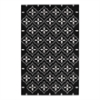 Nourison Essentials 4' x 6' Black Ivory Fabric Area Rug
