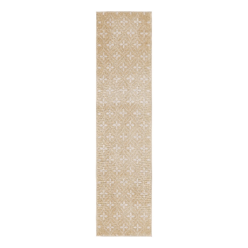 Nourison Essentials 8' Runner Beige Ivory Fabric Area Rug