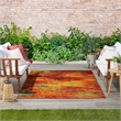 Nourison Essentials 4' x 6' Flame Fabric Area Rug