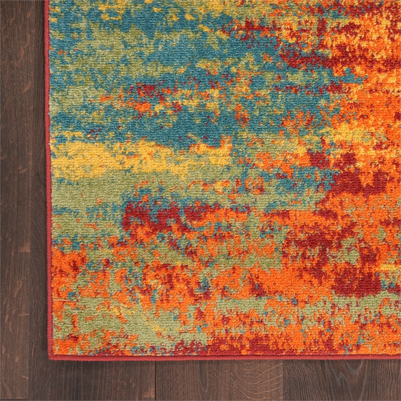 Nourison Essentials 5' x 7' Flame Fabric Area Rug