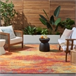 Nourison Essentials 5' x 7' Flame Fabric Area Rug