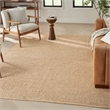 Nourison Natural Jute 12' x 15' Bleached Fabric Area Rug