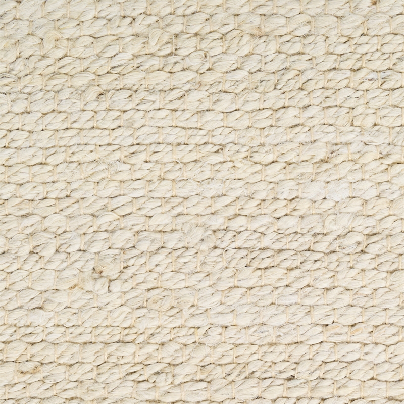 Nourison Natural Jute 5' x 7' Ivory Fabric Area Rug