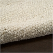 Nourison Natural Jute 5' x 7' Ivory Fabric Area Rug
