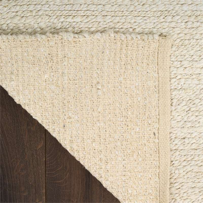 Nourison Natural Jute 5' x 7' Ivory Fabric Area Rug