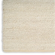 Nourison Natural Jute 5' x 7' Ivory Fabric Area Rug