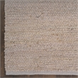 Nourison Natural Jute 2' x 3' Gray Fabric Area Rug