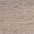 Nourison Natural Jute 4' x 6' Gray Fabric Area Rug