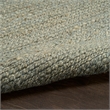Nourison Natural Jute 4' x 6' Sage Fabric Area Rug