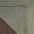 Nourison Natural Jute 4' x 6' Sage Fabric Area Rug
