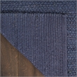 Nourison Natural Jute 2' x 3' Navy Fabric Area Rug