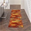 Nourison Essentials 6' Runner Flame Fabric Area Rug