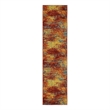 Nourison Essentials 6' Runner Flame Fabric Area Rug