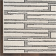 Nourison Nordic 4' x 6' Ivory Gray Fabric Area Rug