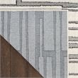 Nourison Nordic 4' x 6' Ivory Gray Fabric Area Rug