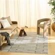 Nourison Nordic 4' x 6' Ivory Gray Fabric Area Rug