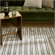 Nourison Nordic 4' x 6' Ivory Gray Fabric Area Rug