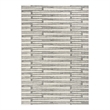 Nourison Nordic 4' x 6' Ivory Gray Fabric Area Rug
