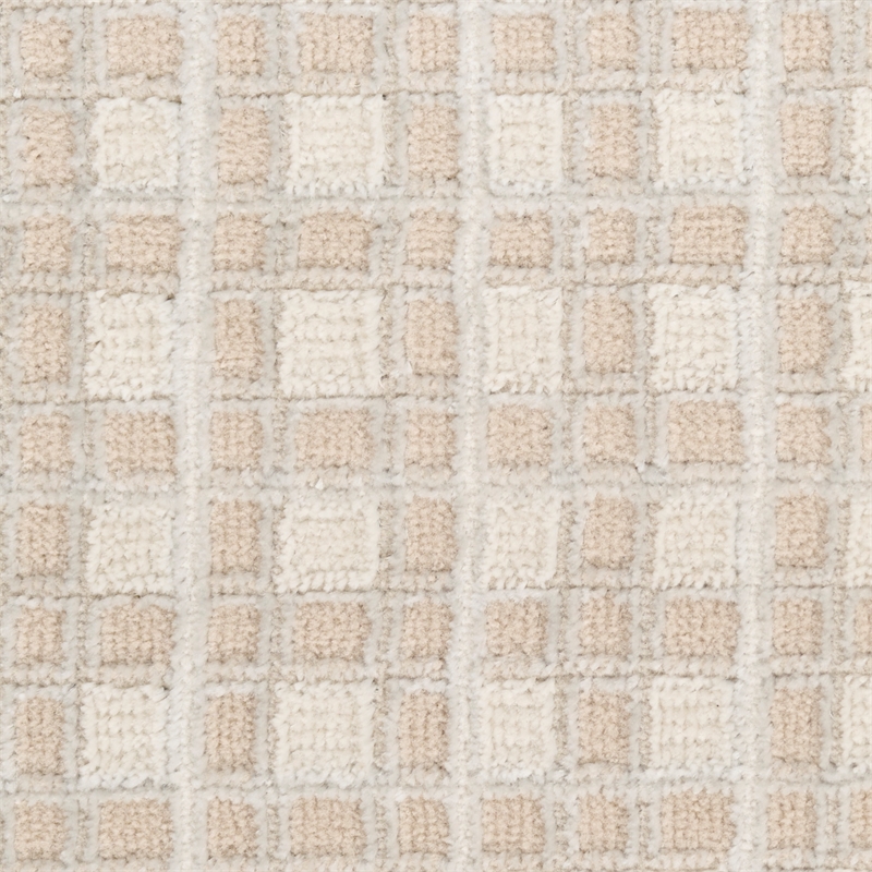 Nourison Nordic 4' x 6' Beige Fabric Area Rug