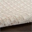 Nourison Nordic 4' x 6' Beige Fabric Area Rug