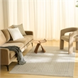 Nourison Nordic 4' x 6' Beige Fabric Area Rug
