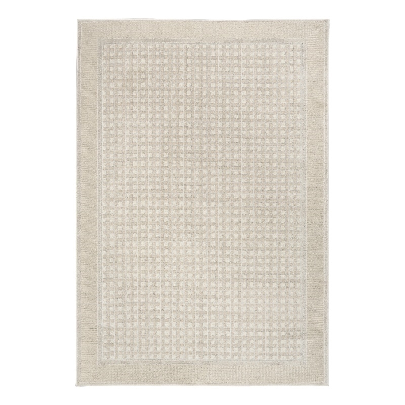 Nourison Nordic 4' x 6' Beige Fabric Area Rug