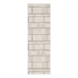 Nourison Nordic 6' Runner Ivory Gray Fabric Area Rug