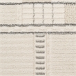 Nourison Nordic 4' x 6' Ivory Gray Fabric Area Rug