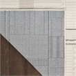 Nourison Nordic 4' x 6' Ivory Gray Fabric Area Rug