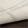 Nourison Nordic 4' x 6' Ivory Gray Fabric Area Rug