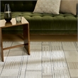 Nourison Nordic 4' x 6' Ivory Gray Fabric Area Rug